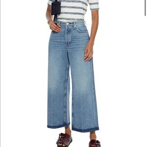 Rag and bone Ruth cropped high-rise wide-leg jeans